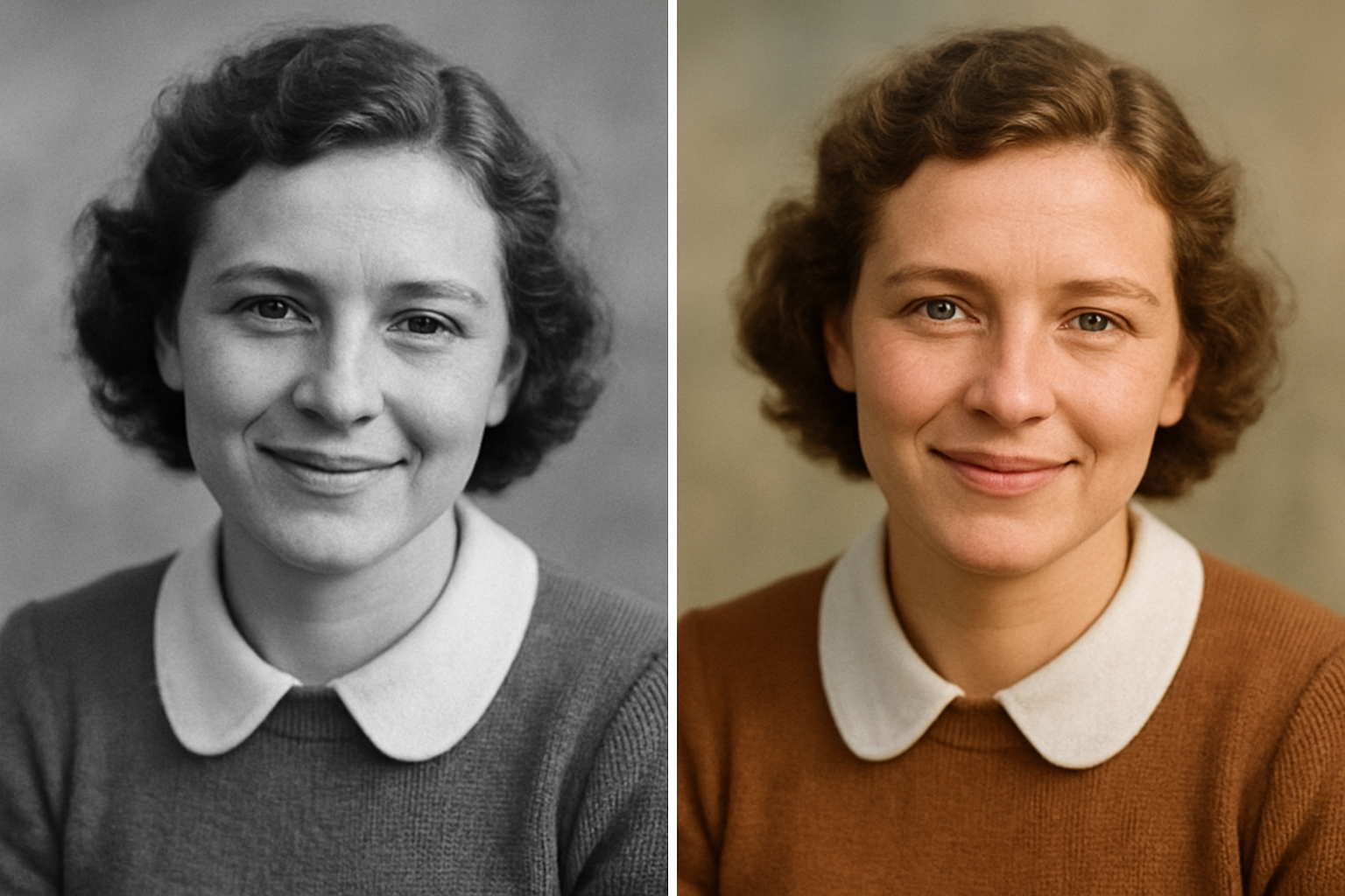 Colorize Photo - AI image transformation example