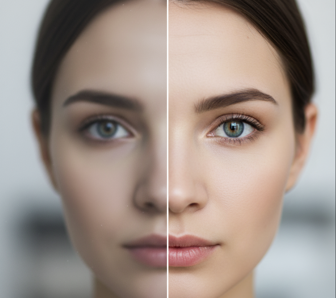 Face Enhancement - AI image transformation example