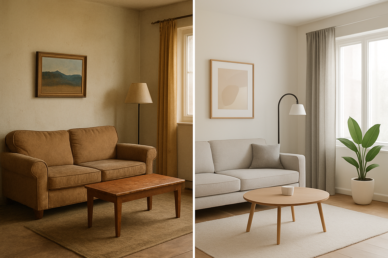 Interior & Architecture - AI image transformation example